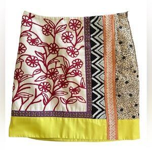 Anthropologie Leif Notes NWOT  Brimming Borders beaded skirt